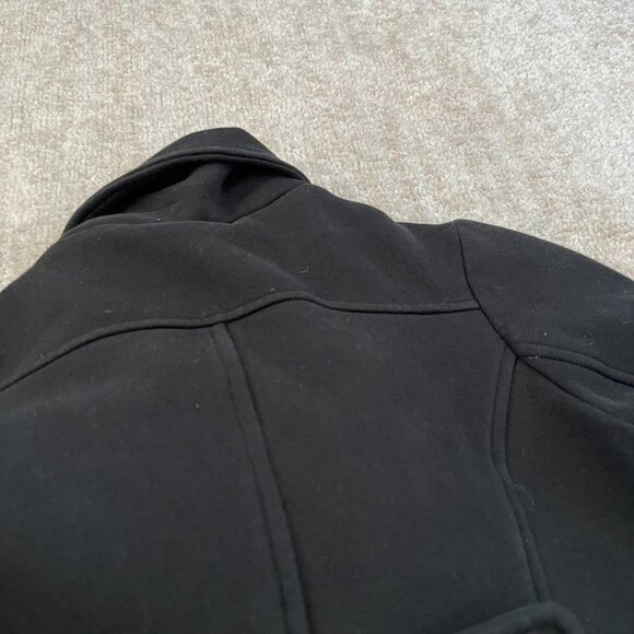 In Box Black Double Breasted Short Coat Jacket S - Picture 7 of 9